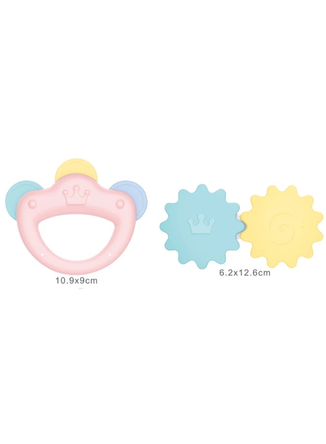 HUANGER طقم ألعاب رنين عضاضة، 6 قطع - Image 4