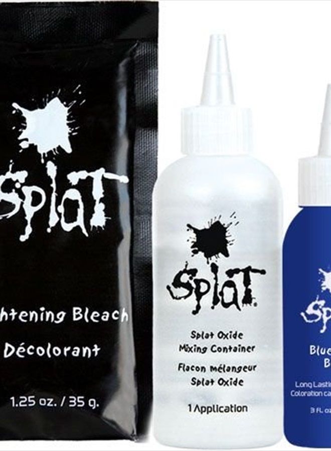 SPLAT Semi-Permanent Hair Dye Kit (Blue Envy) - Image 2