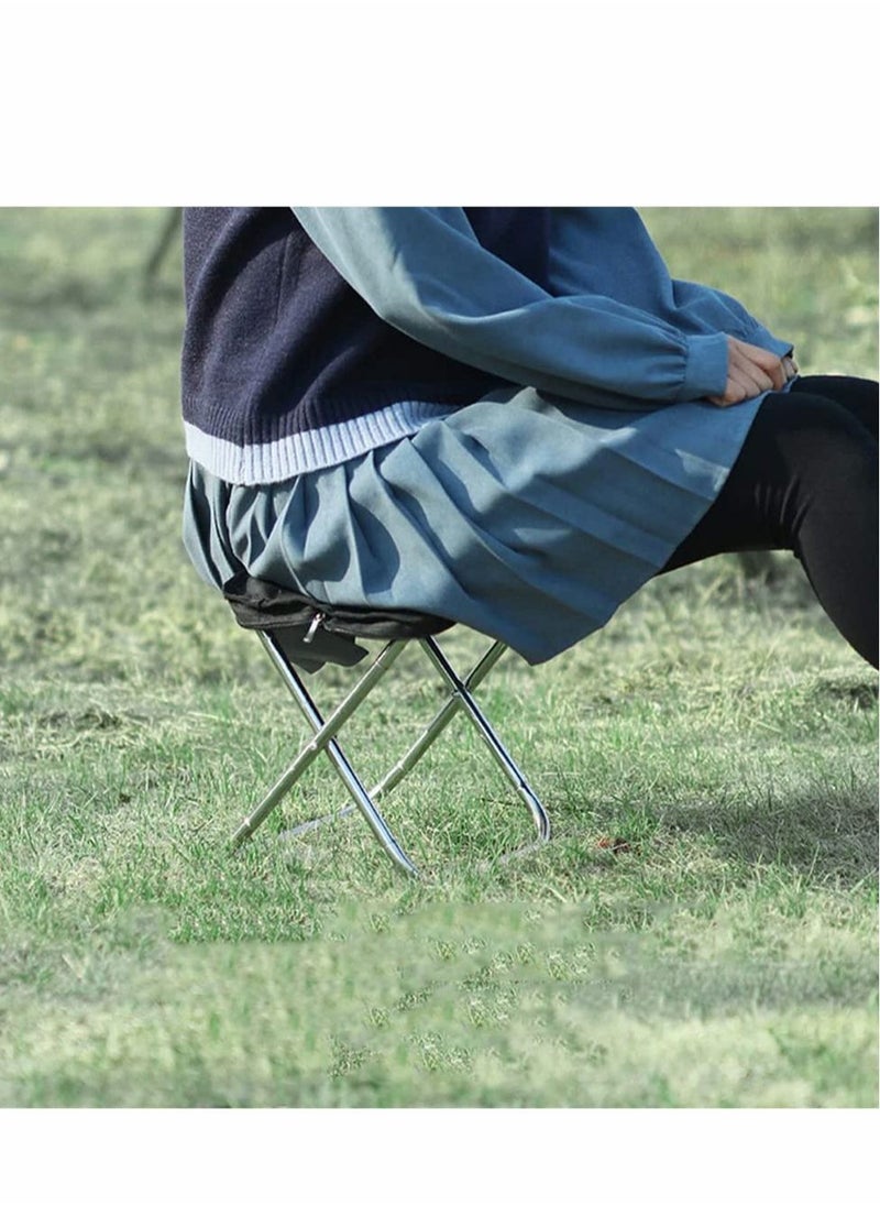 Excefore - Portable Self-packaging Stool Chair, Compact Small Ultralight Folding Backpacking Collapsible Chair in a Bag for Outdoor Fishing Picnic Travel Garden Beach BBQ Hiking and Camping - Image 1