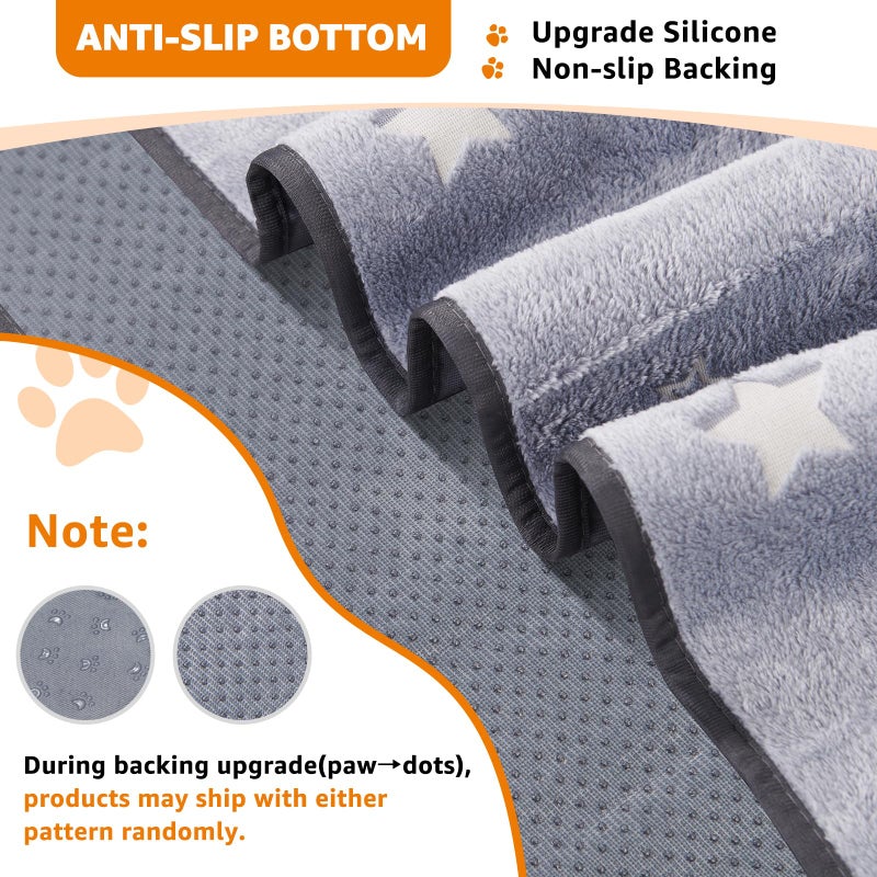 LOOBANI Washable Pee Pads for Dogs, 2 Pack 31 x 36 in Reusable Pee Pads for Dog Mat Puppy Mats Training Non Slip Whelping Mat for Dog Playpen, Crate, Car, Grey - Image 3