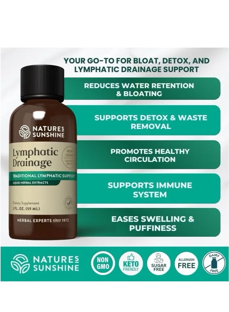 ناتشرز صن شاين مكمل التصريف اللمفاوي: تقليل الانتفاخ ، وتقليل الانتفاخ ، وإزالة السموم ، ودعم التدفق الليمفاوي ، ويساعد في التعافي. مستخلصات عشبية طبيعية للانتفاخ - Image 2