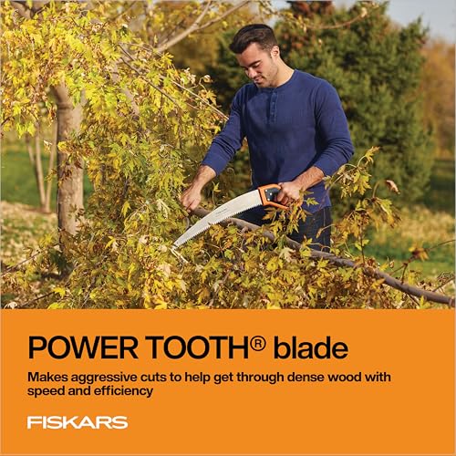 Fiskars Pruning Saw, Gifts for Dad, Tree Cutting Saw with Handle, 15", Black - Image 3