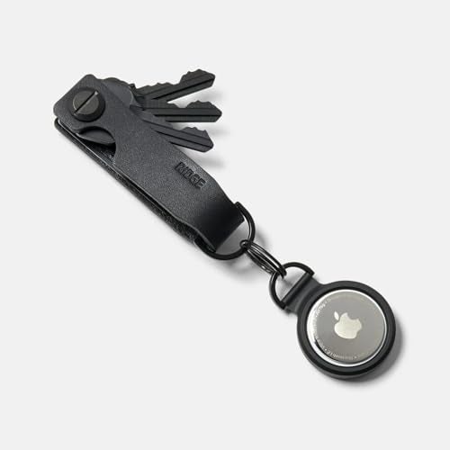 The Ridge Key Organizer - Compact Metallic Key Holder, Minimalist Innovative Keyholder, Smart Keychain Secures 2-6 Keys (Midnight Black) - Image 3