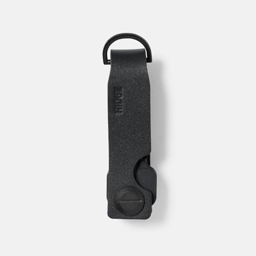 The Ridge Key Organizer - Compact Metallic Key Holder, Minimalist Innovative Keyholder, Smart Keychain Secures 2-6 Keys (Midnight Black) - Image 4