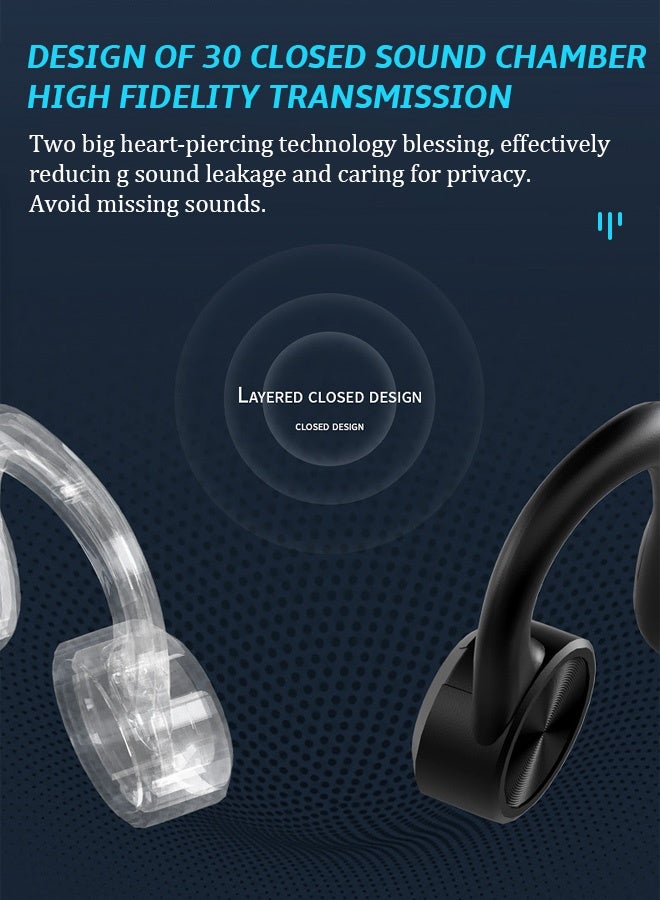 Wireless headphones, Bluetooth headphones, bone conduction headphones, non-inferior ear headphones - suitable for use during exercise. - Image 5