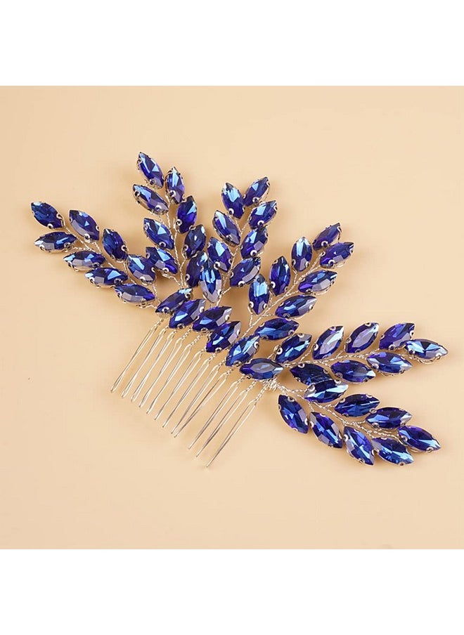 Something Blue Crystal Hair Comb Jewelry For Wedding Brides Bridesmaid Spakly Silver Hair Accessories Women Girls Prom Banquet Event Jewelry (Blue) - pzsku/ZA95385DF7BA0B085283EZ/45/_/1696663945/9264a7bc-9252-4df8-a293-7cb5b23a3eed