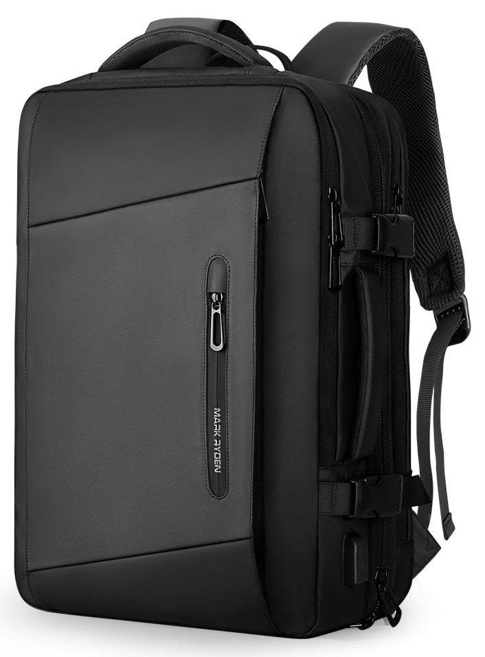 MARK RYDEN 9299 Black Casual Laptop Backpack Fits for 17.3 Laptop with USB port - Image 1