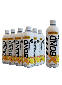 X-BOND 9g BCAA + EAA Mango Alphonso Maximum Recovery Non Carbonated Drink Maximum Amino Drink Electrolytes Drink 16 fl oz 500 ml Sugar Free 34 Calories 60 Mg