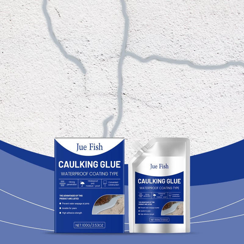 Jue Fish Waterproof Seam Sealant Household Roof Wall Crack Leak-Proof Waterproof Wear-Resistant Long-Lasting Glue - Image 2