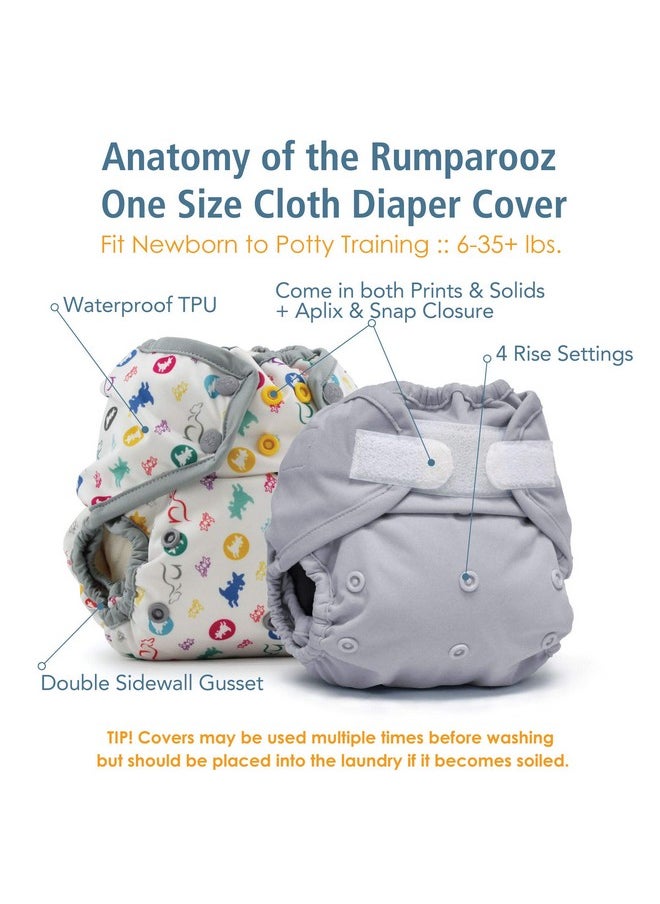 Kanga Care Kanga Care Rumparooz Double Leg Gusset Reusable Cloth Diaper Cover One Size Snap | Destiny 6-35 lbs  - Image 2