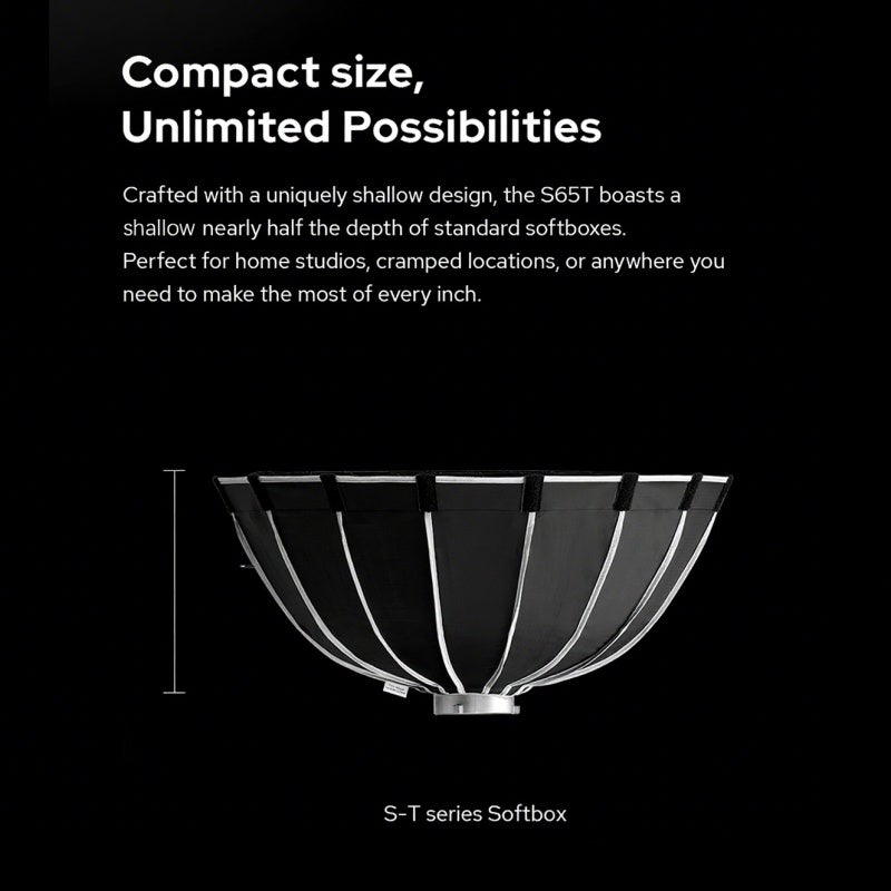 Godox S65T 65cm/25.6in Quick Release Umbrella Softbox Professional Foldable Softbox with Standard Bowen Mount& Diffusers for Photography Studio Photography Portrait Live Stream - Image 4