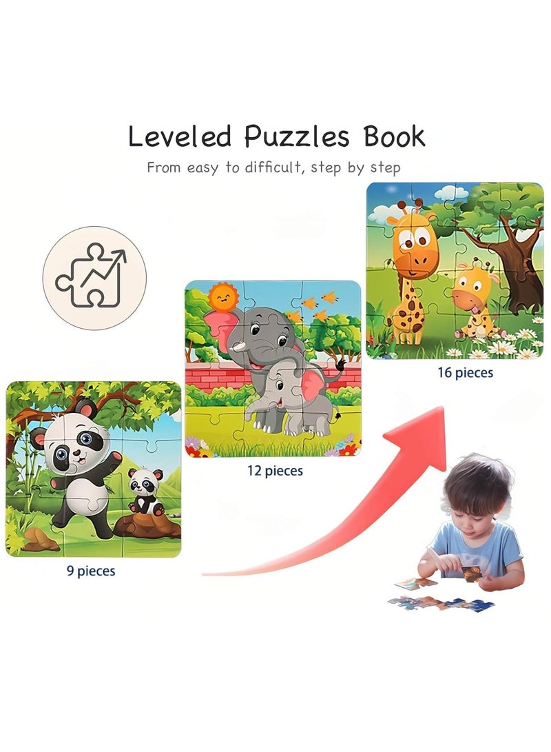 Jigsaw Puzzles Toys for 3-5 Year Old Boys and Girls, Magnets Puzzle for Childrens, Ideal Gifts for Toddler, Educational Sensory Wooden Puzzles, Preschool Toys (Animals) - Image 5