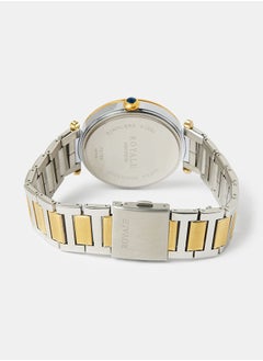 Royale Mega Round Shape Analog Wrist Watch RE104 C - 40mm - Dual Tone  - Image 2