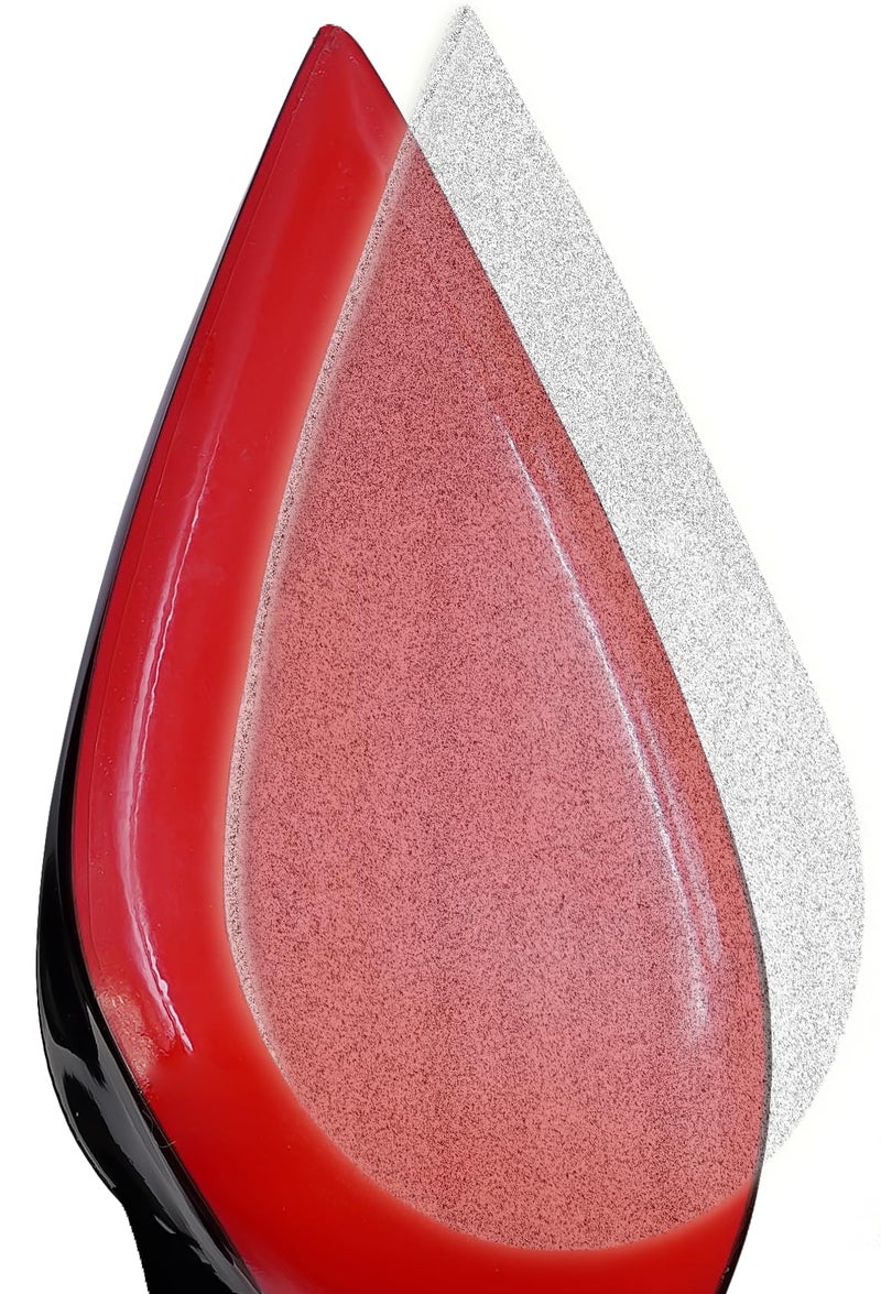 PureGoods 6 Pack- Red Bottom Shoe Protector for Christian Louboutin Red Bottom Sole Protectors - Compatible with All High Heels - 6 Sheets for 3 Pair of Shoes - 5X5 INCH Sheets - Image 1