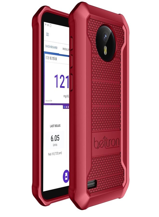 BELTRON Case for Omnipod 5, Slim Protective Grip Case with Reinforced Technology Designed to Protect Omnipod 5 Receiver (Secure Fit) (Red) - Image 2