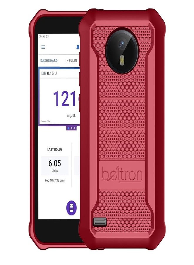BELTRON Case for Omnipod 5, Slim Protective Grip Case with Reinforced Technology Designed to Protect Omnipod 5 Receiver (Secure Fit) (Red) - Image 3