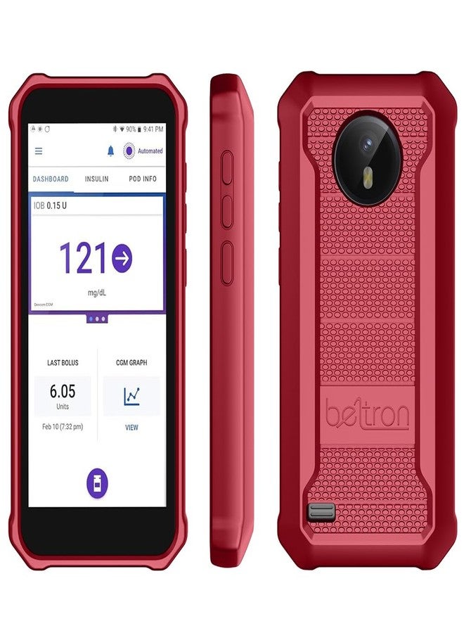 BELTRON Case for Omnipod 5, Slim Protective Grip Case with Reinforced Technology Designed to Protect Omnipod 5 Receiver (Secure Fit) (Red) - Image 4