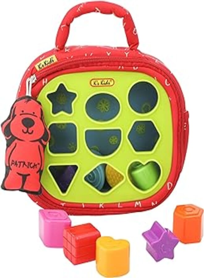 K's Kids Patrick Shapes-A-Boo Shapes A Boo Kids Sorting Toy 