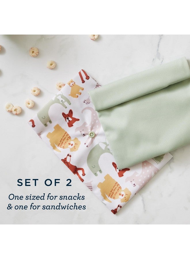 اسمبلي أكياس Esembly Snack + Sammy - أكياس الوجبات الخفيفة والسندويتشات القابلة لإعادة الاستخدام | حقيبة تخزين سيليكون للطعام | آمنة للاستخدام في الميكروويف وغسالة الأطباق - مجموعة من قطعتين - Terrazzo، Plum - Image 3