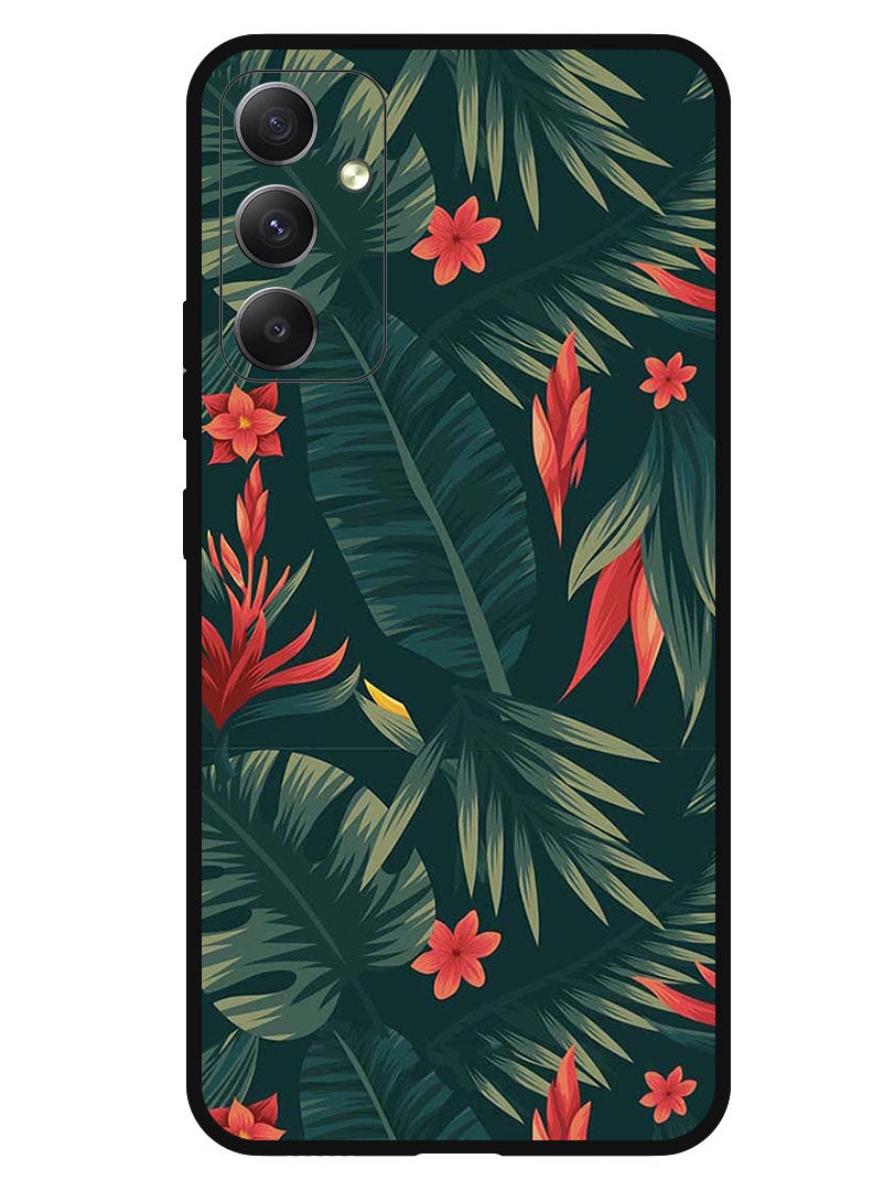 Theodor Protective Case Anti Scratch Shock Proof Bumper Cover For Samsung Galaxy M34 5G Green Leaves - Image 1