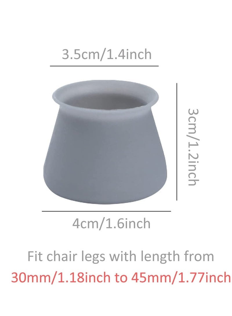 MLADEN Furniture Silicon Protection Cover 8 Pcs Chair Leg Caps Silicone Floor Protector Round Furniture Table Feet Cover Anti-Slip Bottom Chair Pads  - Image 2