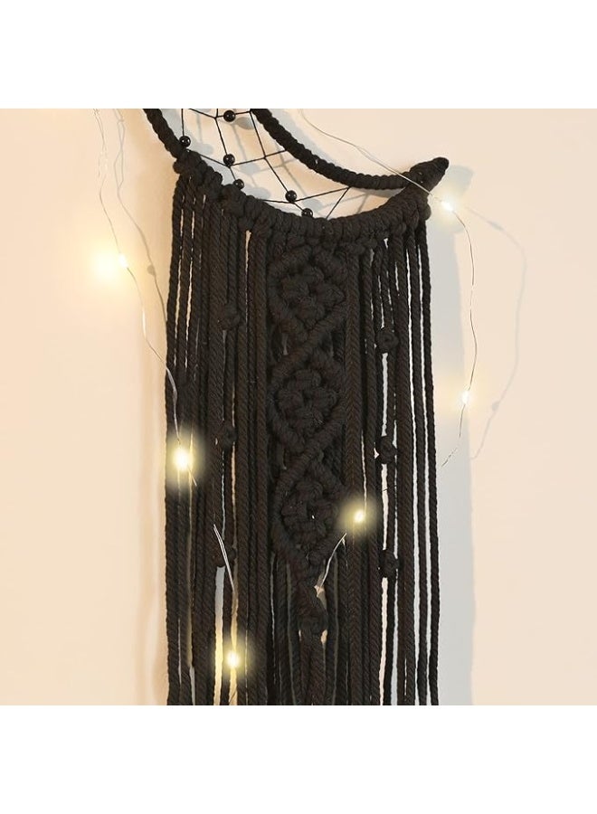 انتيكيانو بساط مكرمية كبير للتعليق على الحائط مصنوع يدويًا من اننتيكانو على الطراز البوهيمي - Image 3