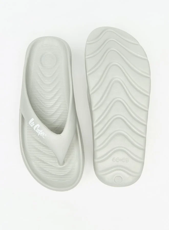 Lee Cooper Men's Textured Slip-On Thong Slippers