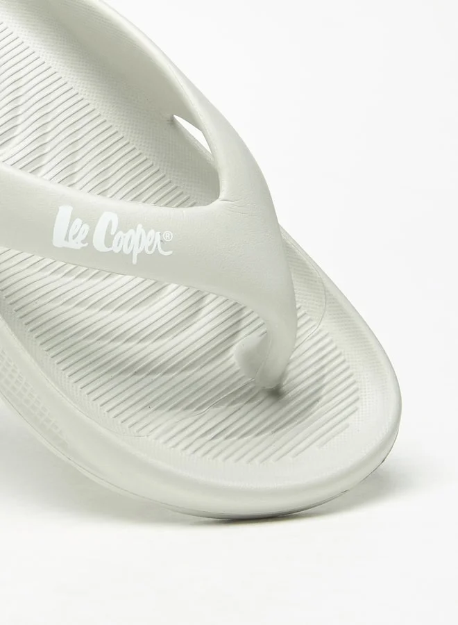 Lee Cooper Men's Textured Slip-On Thong Slippers