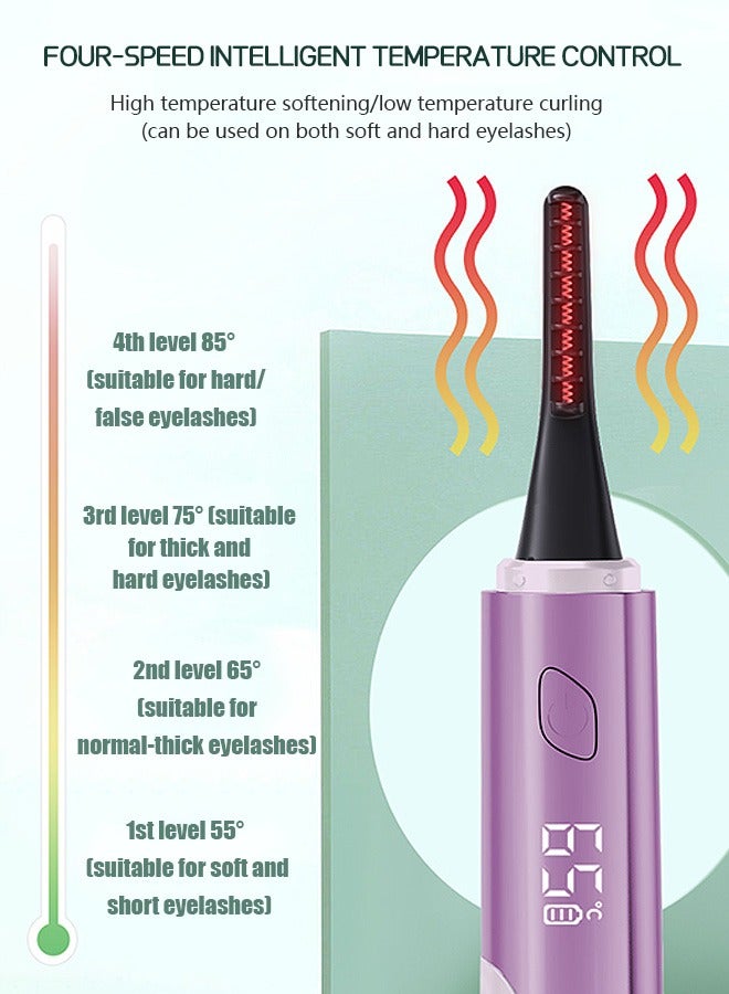 بيوند مكبس رموش ساخن، مكبس رموش كهربائي ساخن، مكبس رموش ساخن مزدوج الجوانب مضاد للحروق، أدوات رموش (وردي) - Image 2