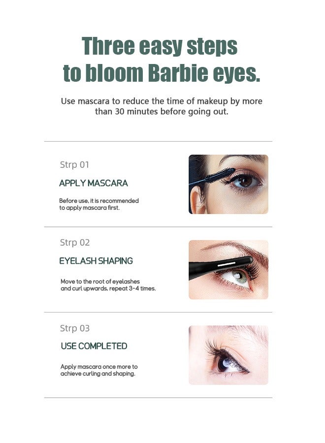 بيوند مكبس رموش ساخن، مكبس رموش كهربائي ساخن، مكبس رموش ساخن مزدوج الجوانب مضاد للحروق، أدوات رموش (وردي) - Image 5