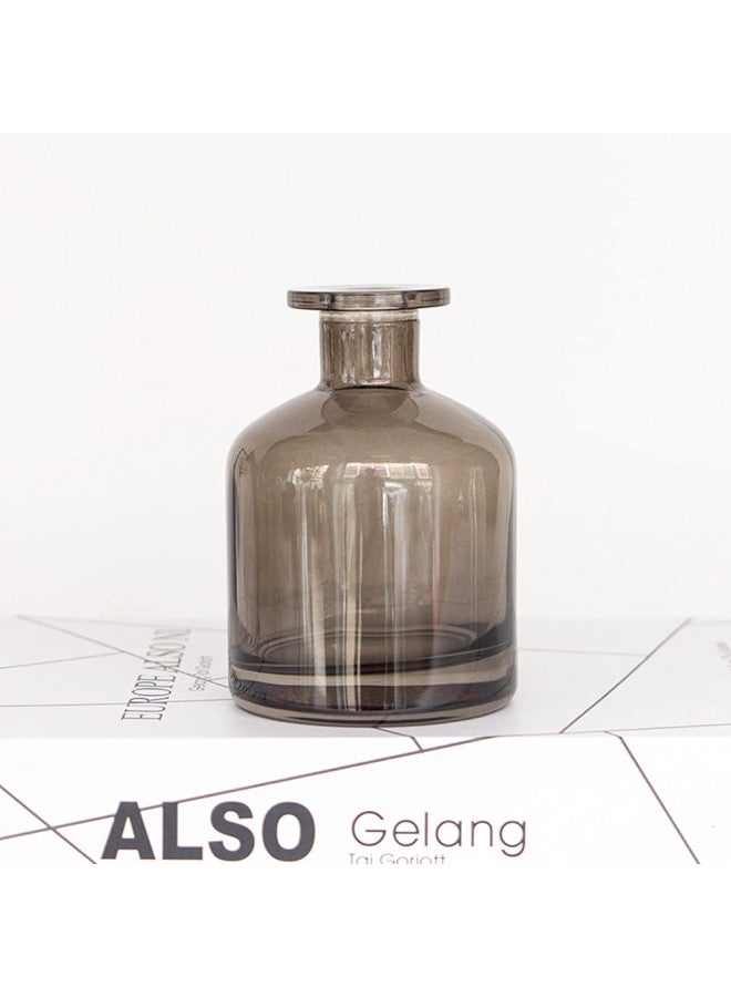 UPSTORE 150ml/5oz Empty Glass Diffuser Bottle Diffuser Jars Aromatherapy Storage Container Fragrance Accessories Use for DIY Replacement Reed Diffuser Sets (Grey) - Image 3