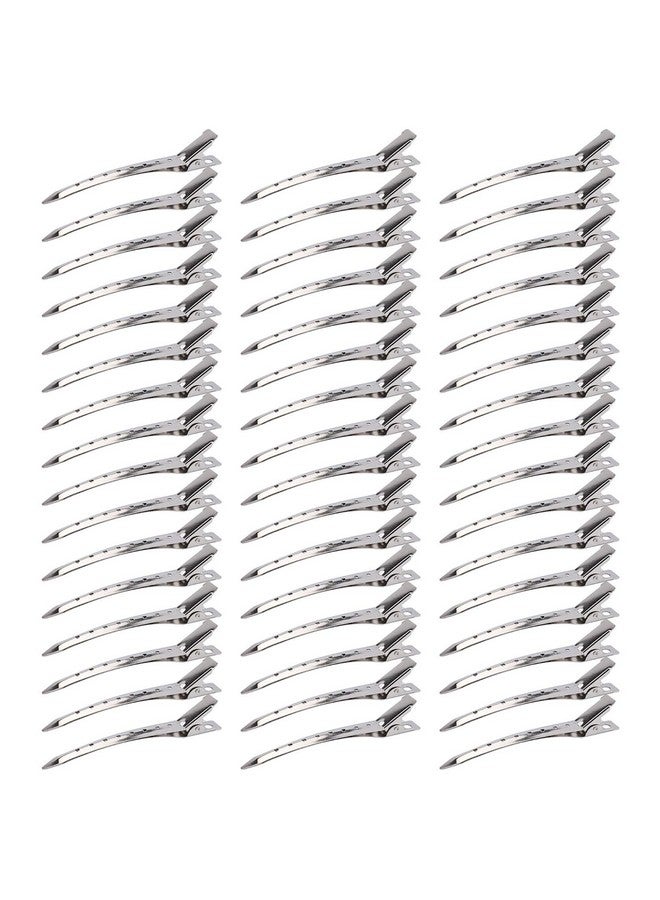 Hedume 200 Pack Duck Bill Hair Clips With Holes 3.5" Rustproof Metal Alligator Curl Clips For Salon And Women Girls Bows Diy Accessories - Image 2