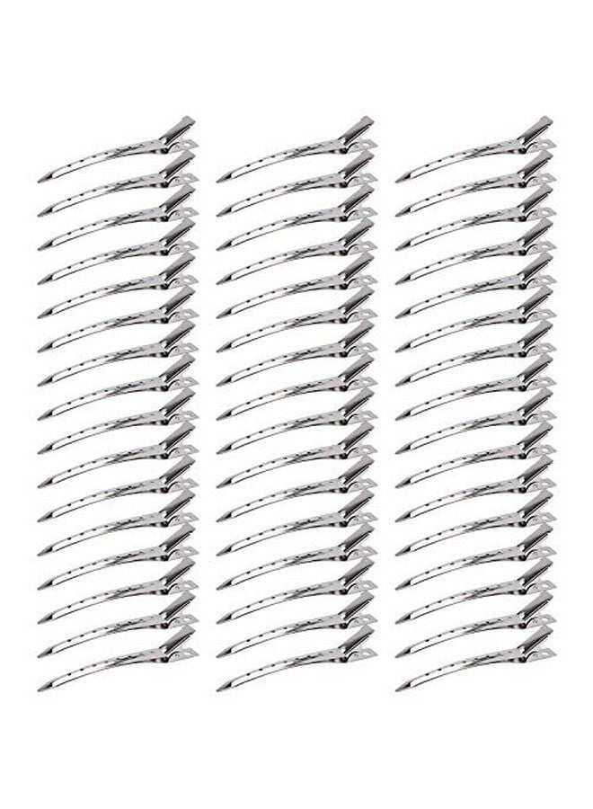 Hedume 200 Pack Duck Bill Hair Clips With Holes 3.5" Rustproof Metal Alligator Curl Clips For Salon And Women Girls Bows Diy Accessories - Image 1