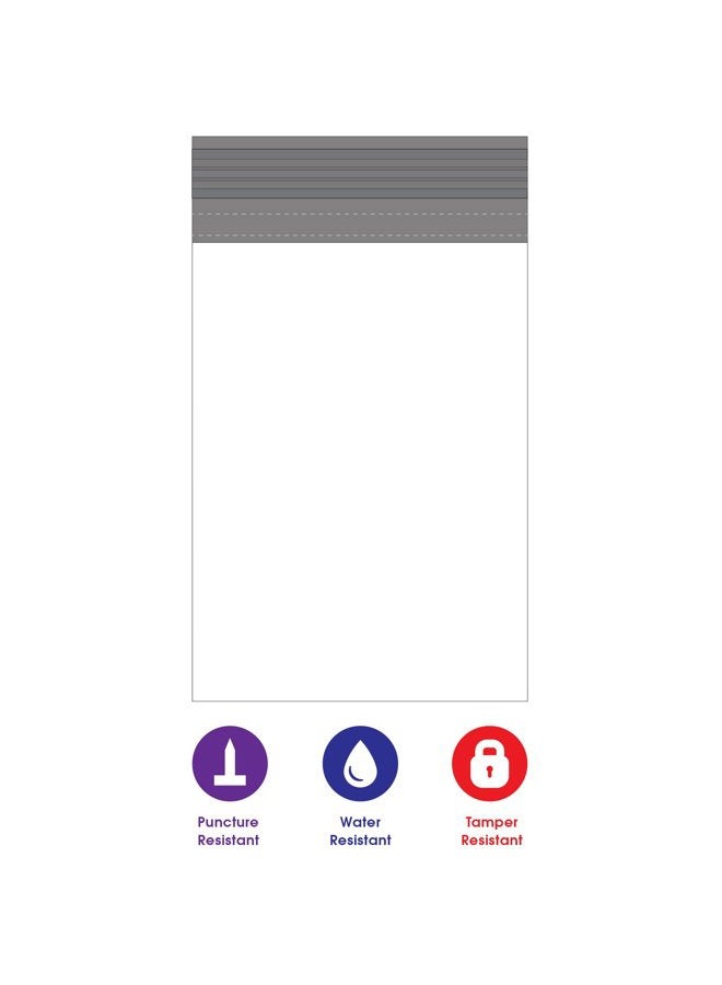 BOX USA BB87550PK Poly Mailer, 12" x 15 1/2", White (Pack of 50) - Image 4