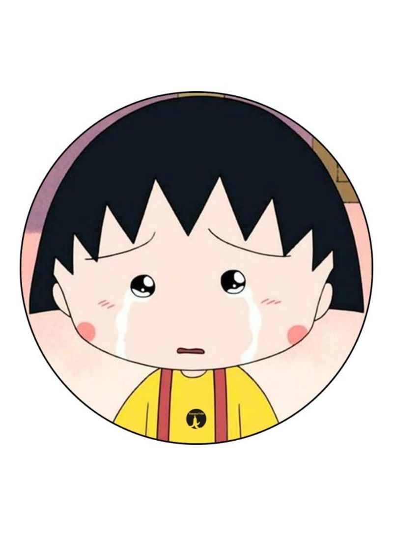 RKN Anime Chibi Maruko Chan Theme Printed Badge Black/Yellow/Pink - Image 2