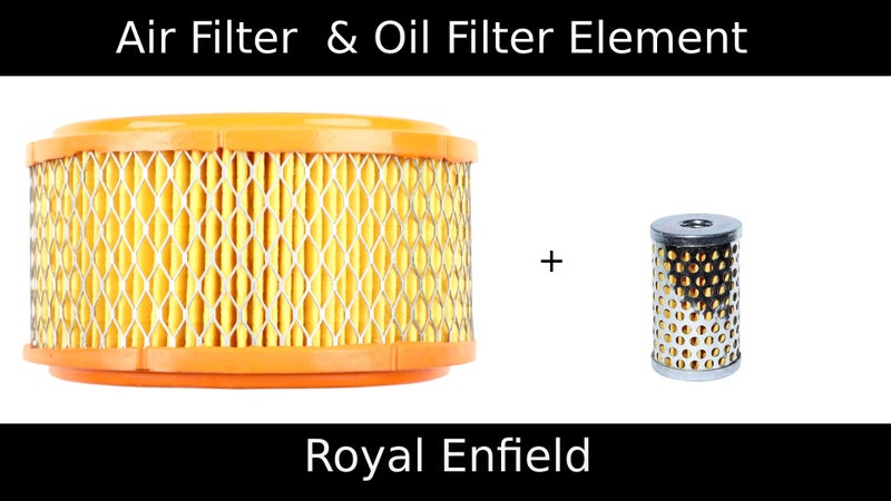 Haran Air Filter & Oil Filter Compatible For Royal Enfield Bullet/Classic/Electra & Thunderbird (All 350cc Models) - Image 3