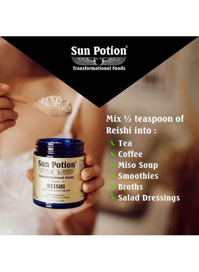 Sun Potion Sun Potion Reishi Mushroom Powder (Organic) - (100g) - Image 3
