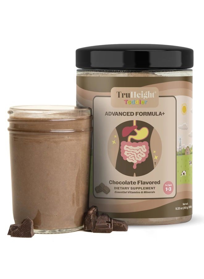 TruHeight  Toddler Advanced Formula+ (Chocolate) 16 Vitamins Including C, D, Protein & Iron for 1, 2, 3 Years Old, Milk Based Nutritional Drink, Toddler Complete Nutrition 12-36 Months - Non GMO - Image 1