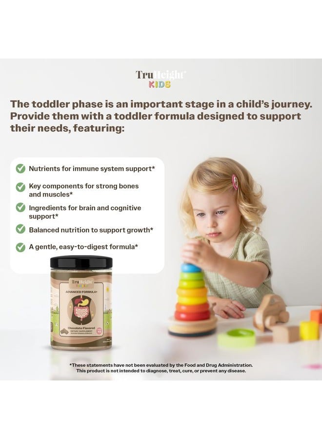 TruHeight  Toddler Advanced Formula+ (Chocolate) 16 Vitamins Including C, D, Protein & Iron for 1, 2, 3 Years Old, Milk Based Nutritional Drink, Toddler Complete Nutrition 12-36 Months - Non GMO - Image 3