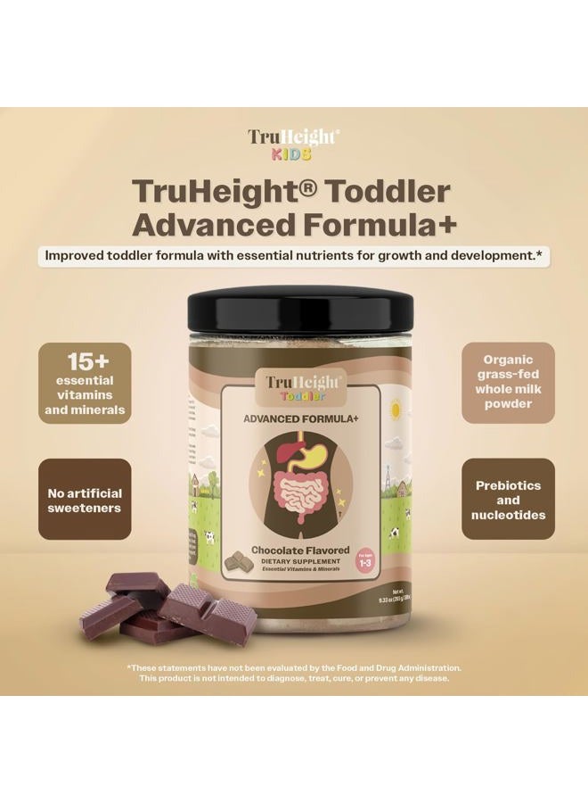 TruHeight  Toddler Advanced Formula+ (Chocolate) 16 Vitamins Including C, D, Protein & Iron for 1, 2, 3 Years Old, Milk Based Nutritional Drink, Toddler Complete Nutrition 12-36 Months - Non GMO - Image 2
