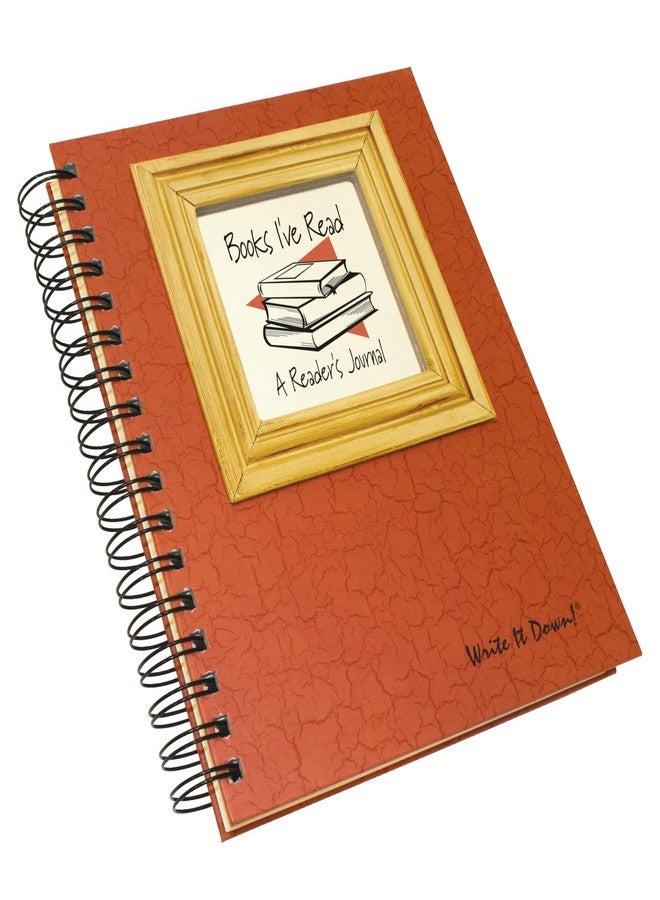 Write it Down series by Journals Unlimited, Guided Journal, Books I've Read, A Reader's Journal, Full-size 7.5"x 9", Orange Hard Cover, Made in USA - Image 3