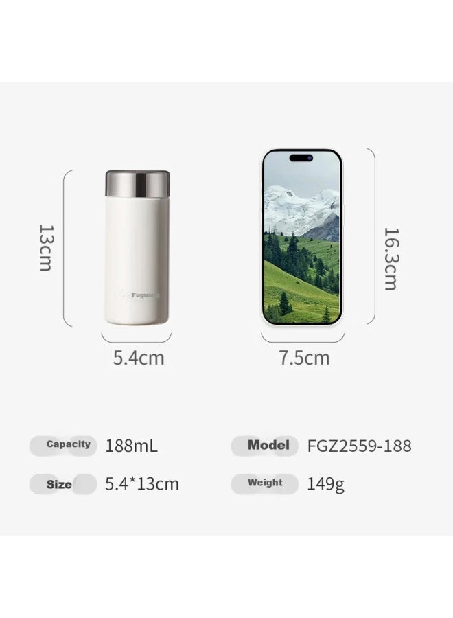 Fga Fuguang Mini Insulated Cup, 316l Stainless Steel, Pocket Cup For Men And Women, Portable Handheld Cup, Stylish Student Water Bottle - Image 1