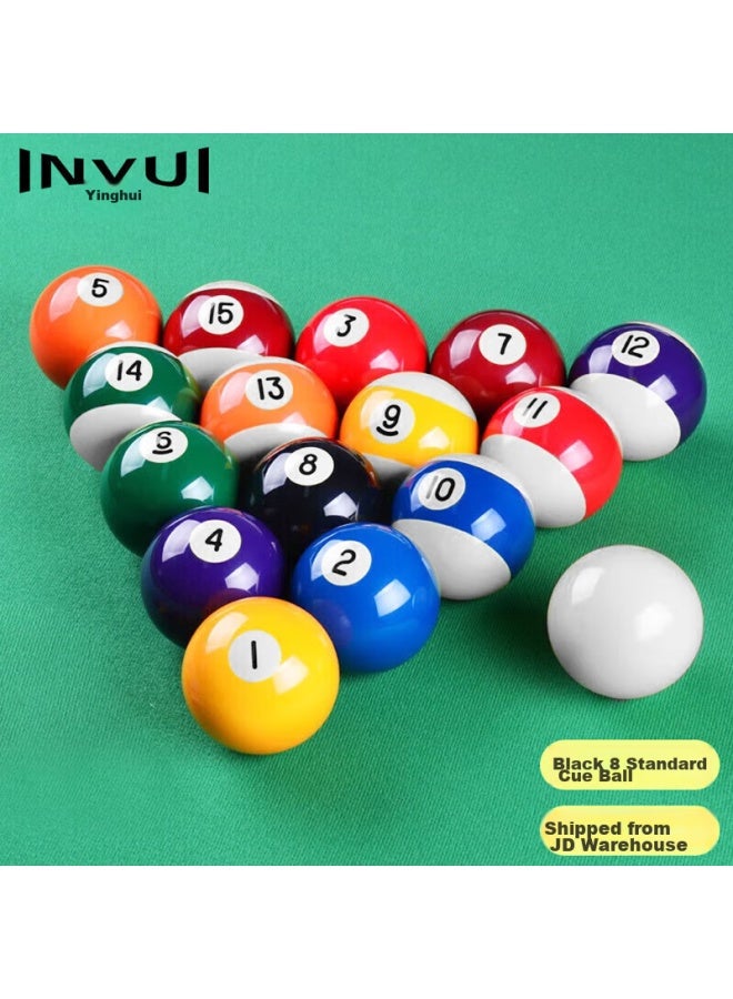 Invui Billiard Ball, Black 8, Chinese Pool Table Ball, American Pool Ball, Trick Shot, Sixteen Colors, Large Size, Standard Ball, 57.2mm - Image 2
