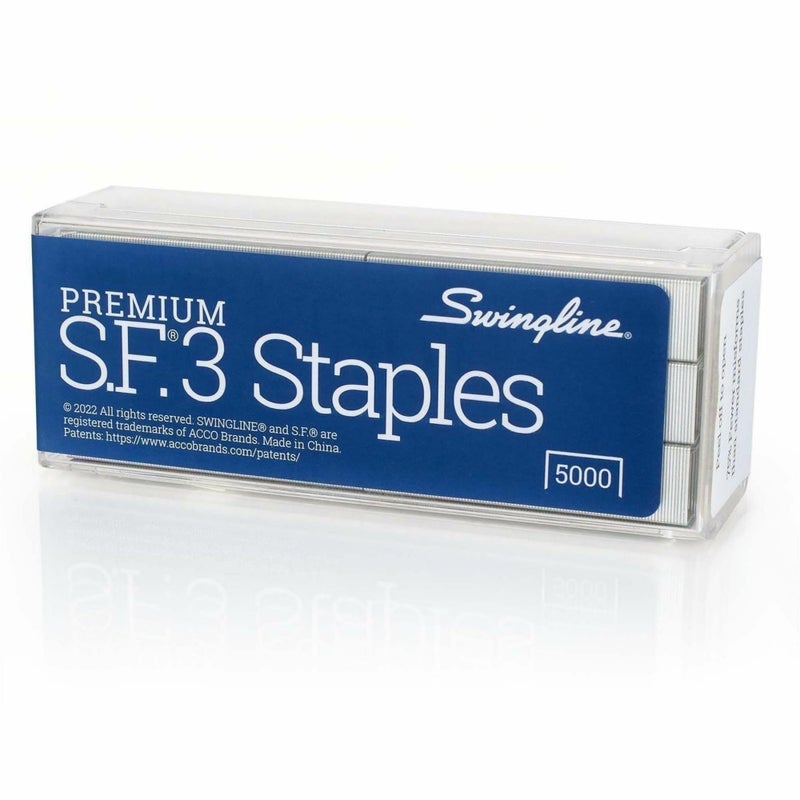 Swingline Staples, S.F. 3, Premium for Desktop Staplers, 1/4" Length, 105/Strip, 5000/Box, Jam Free, Half Strip (35440) - Image 5