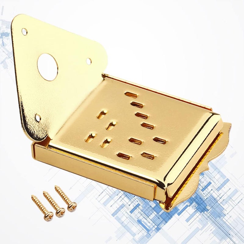 Toddmomy Decorative Metal Tailpiece for Mandolin Upgrade Look Feel Removable Coverplate Long Durability - Image 3