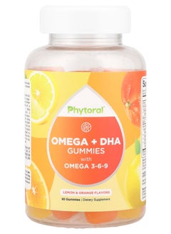 Phytoral Omega + DHA Gummies with Omega 369 Lemon & Orange 60 Gummies 