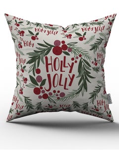 Cango Home Red Green New Year Themed Digital Printed Throw Pillow Cover CGH794 
