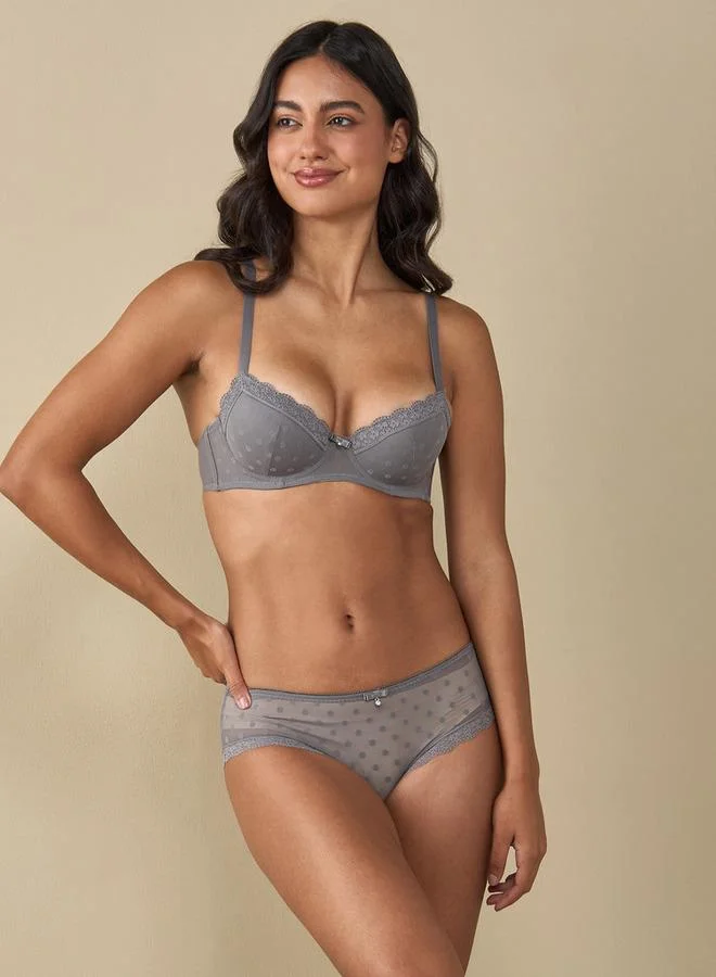 سبلاش فيڤ شورت بيكيني بتفاصيل شبكية وربطة