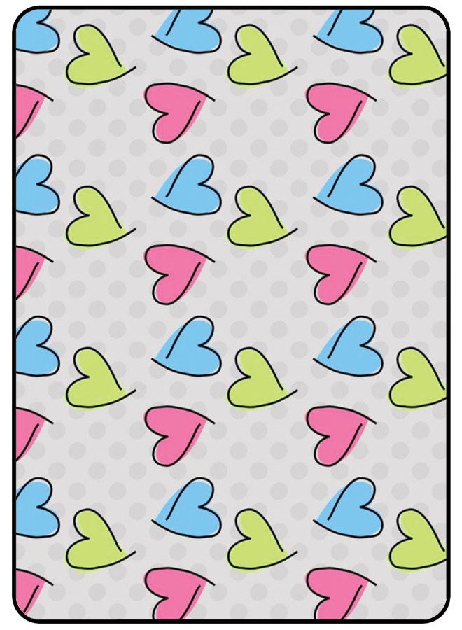 EYE CATCH Protective Case Cover For Samsung Galaxy Tab A9 Plus Blue & Pink Heart - Image 1