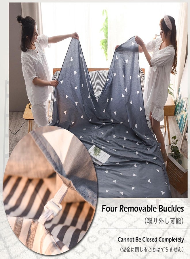 TRIWONDER Cotton Sleeping Bag, Sleeping Bag Lining, Lightweight and Compact, Sleeping Bag Inlay, Summer Sleeping Bag, Travel Sleeping Bag for Travel (White, M - 120 x 230 cm) - Image 5